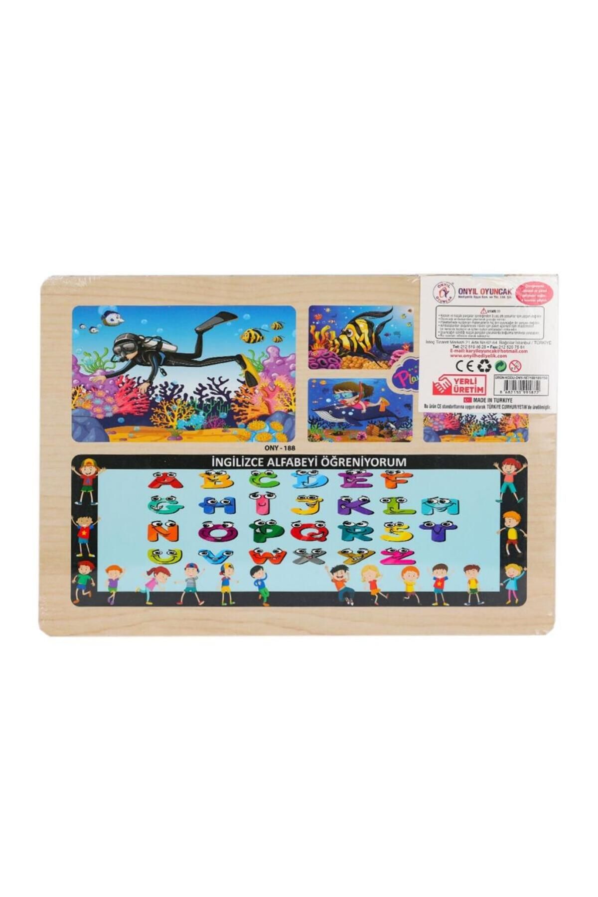 NW NessiWorld Nessiworld ONY-187-188-189-190 Ahşap Eğitici Puzzle Denizde Yaşam