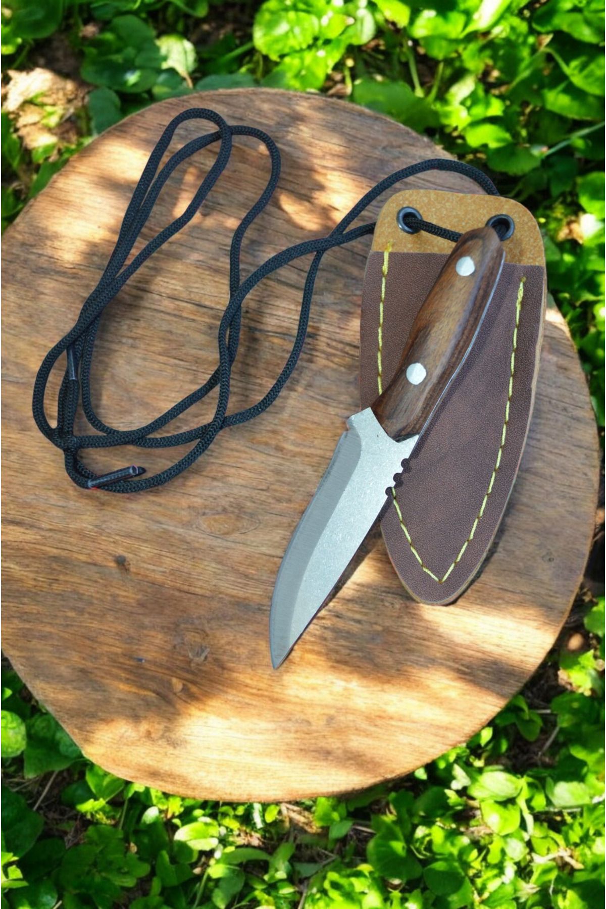 MERTCAN KNİFE 12 cm kolye bıçak outdoor av ve kamp bıçağı mutfak bıçağı çakı kasap et bıçağı