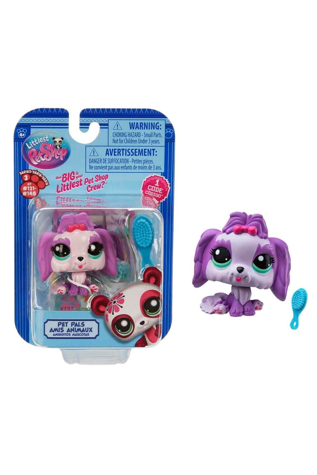 TOYFEST Littlest Pet Shop Minişler Tekli Paket Seri : 3 - NO :144 - Lhasa Apso Köpek