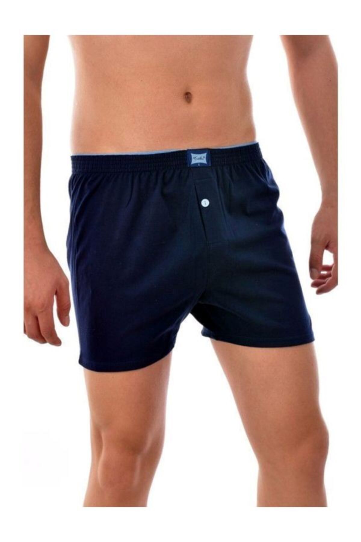 kit iç giyim Tutku Tekli %100 Pamuk Penye Erkek Boxer