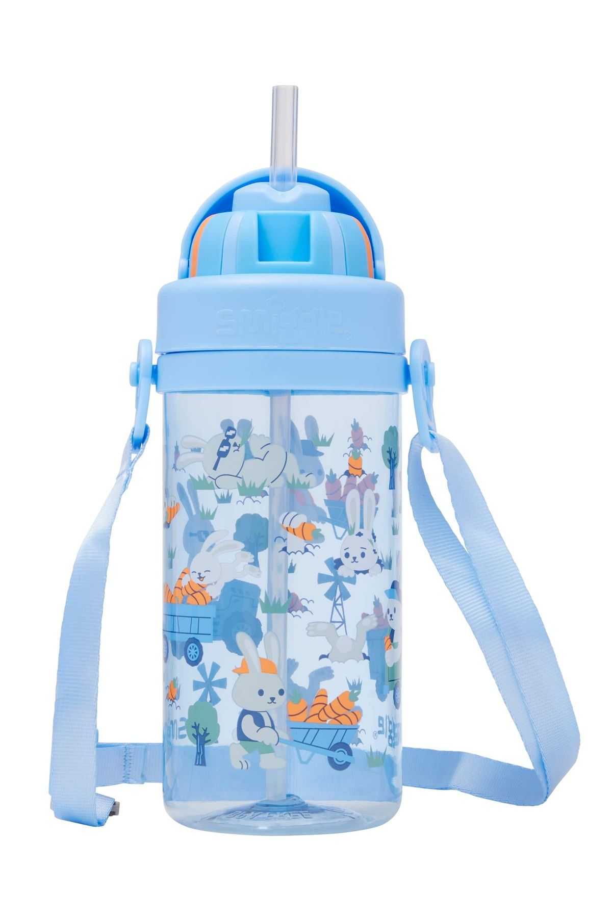 SMIGGLE Tavşan Detaylı Kayışlı Küçük İçecek Şişesi 400 ML