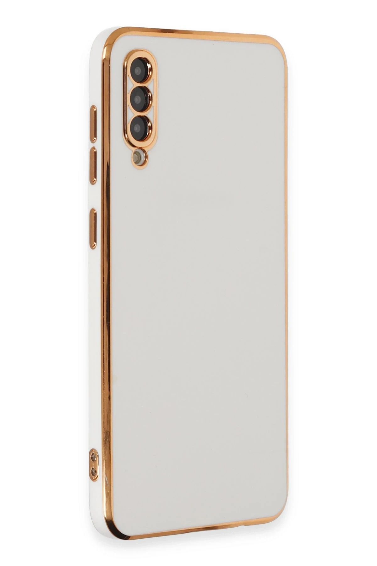 CepteToptan Samsung Galaxy A50 Kılıf Volet Silikon - Beyaz