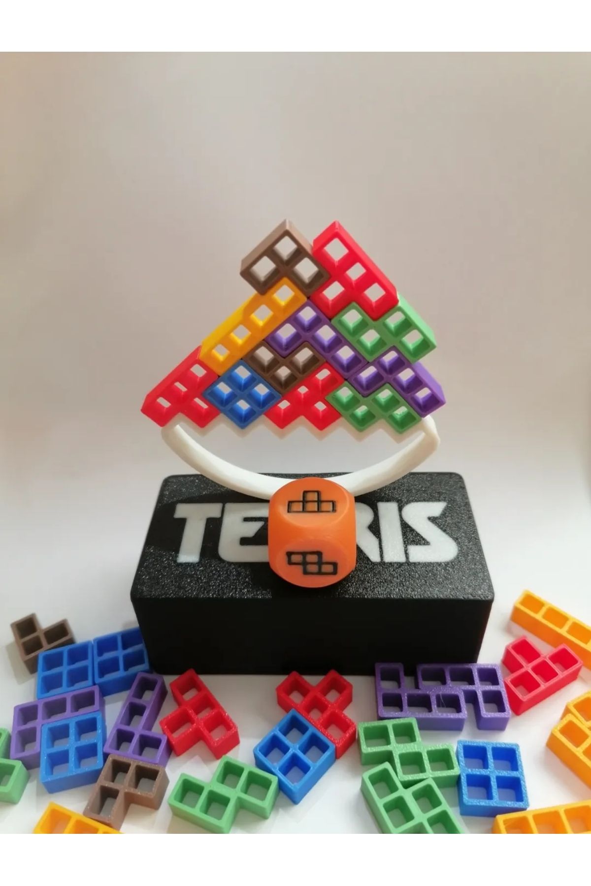 printastic Kutulu Zar'lı Tetris Aile Denge Oyunu