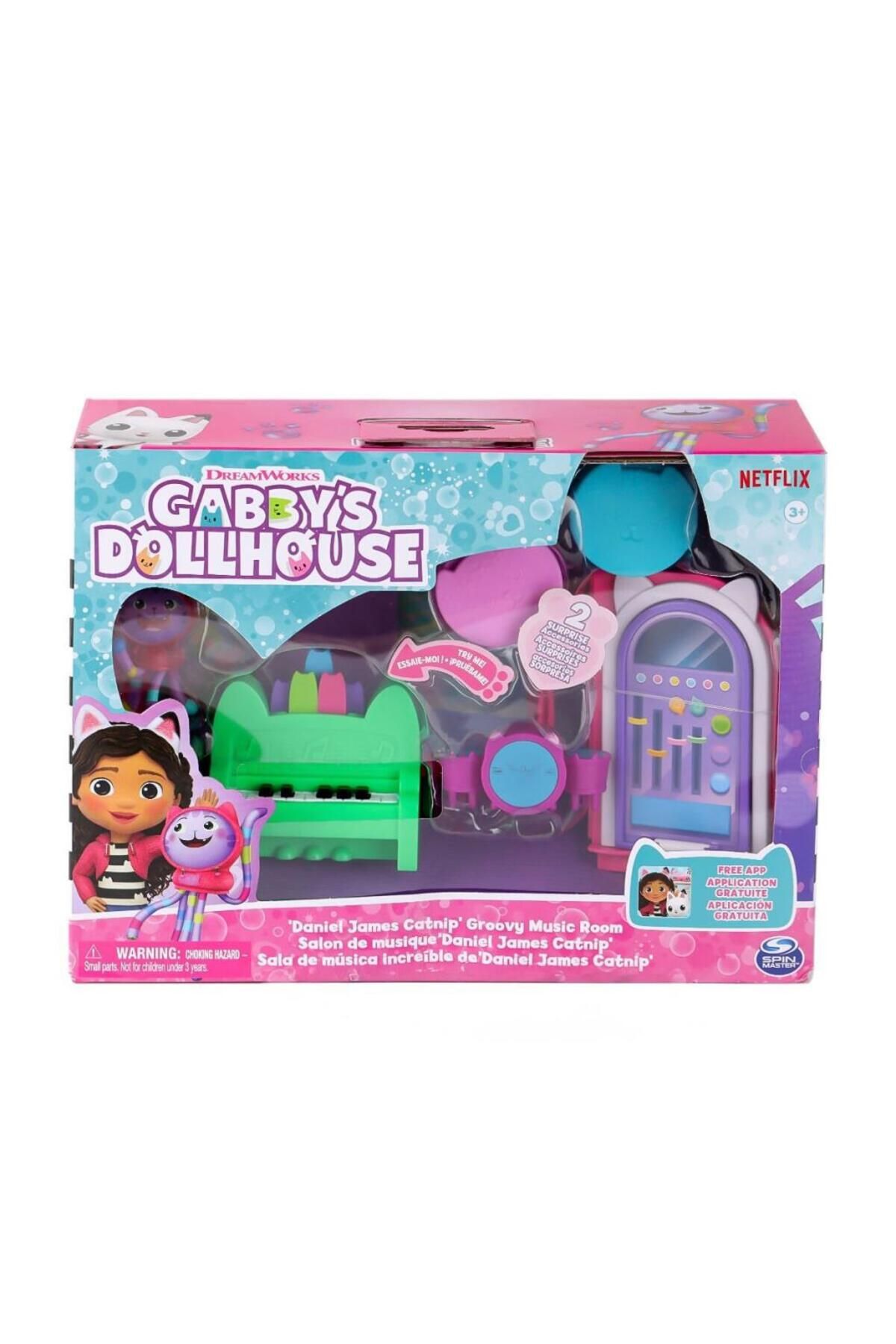 NW NessiWorld Nessiworld 69300 Gabbys Dollhouse Baby Box Cat Craft-a-Riffic Room Gabby Kedi Riffic Odası