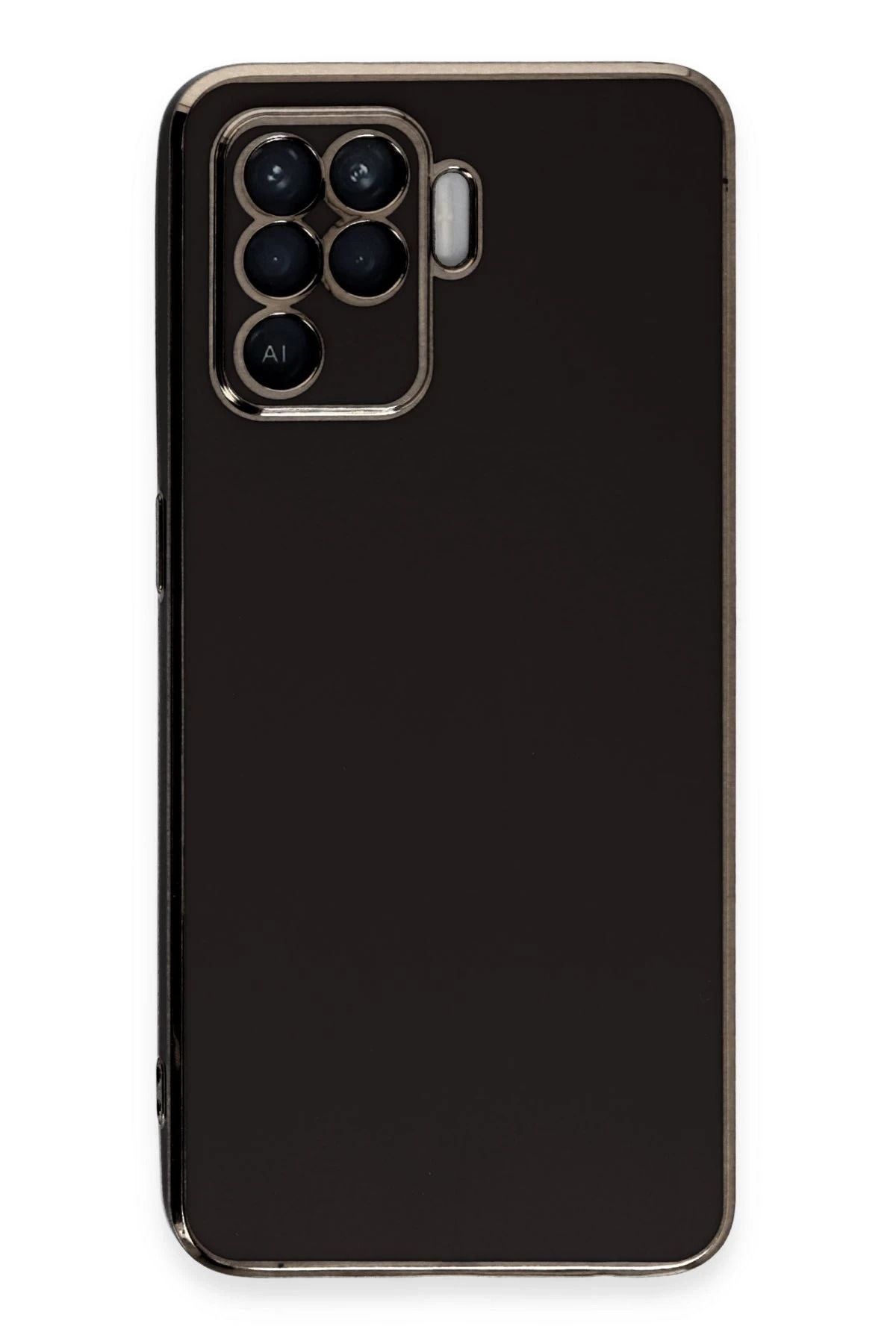 nerede bulurum Newface Oppo Reno 5 Lite Kılıf Volet Silikon - Siyah