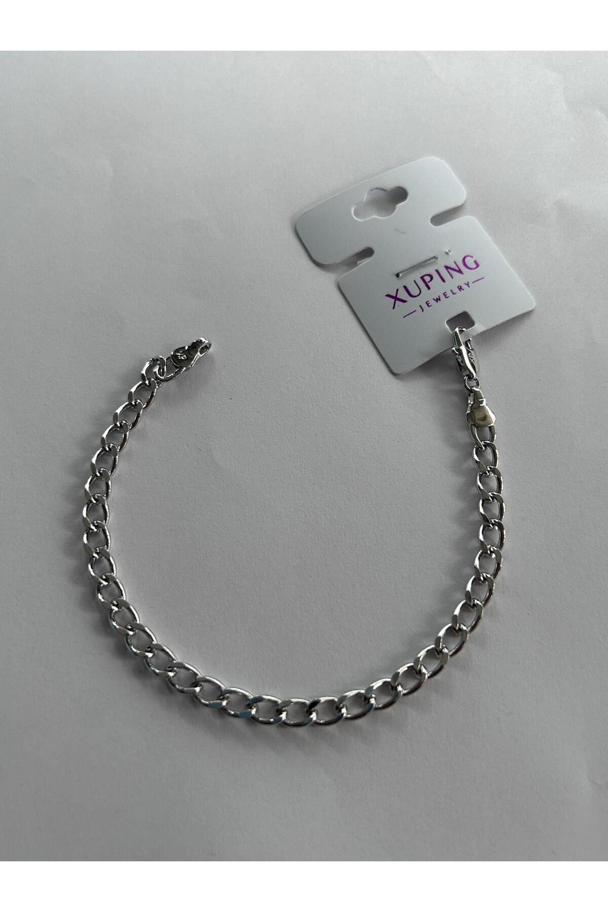 soleah KLASİK VİP ÇELİK ZİNCİR BİLEKLİK SİLVER 19-21CM