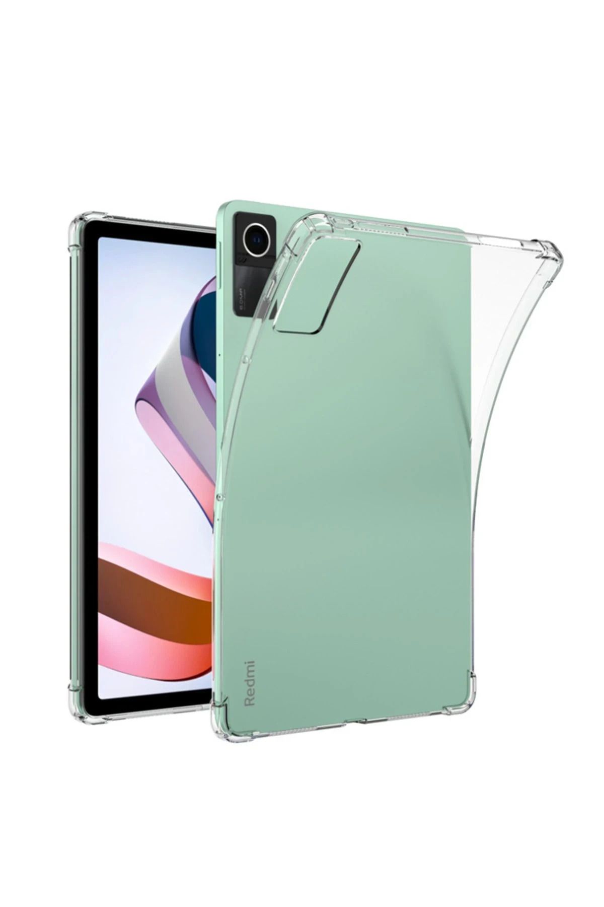 CepteToptan Xiaomi Redmi Pad Kılıf Anti Şeffaf Tablet Silikon - Şeffaf
