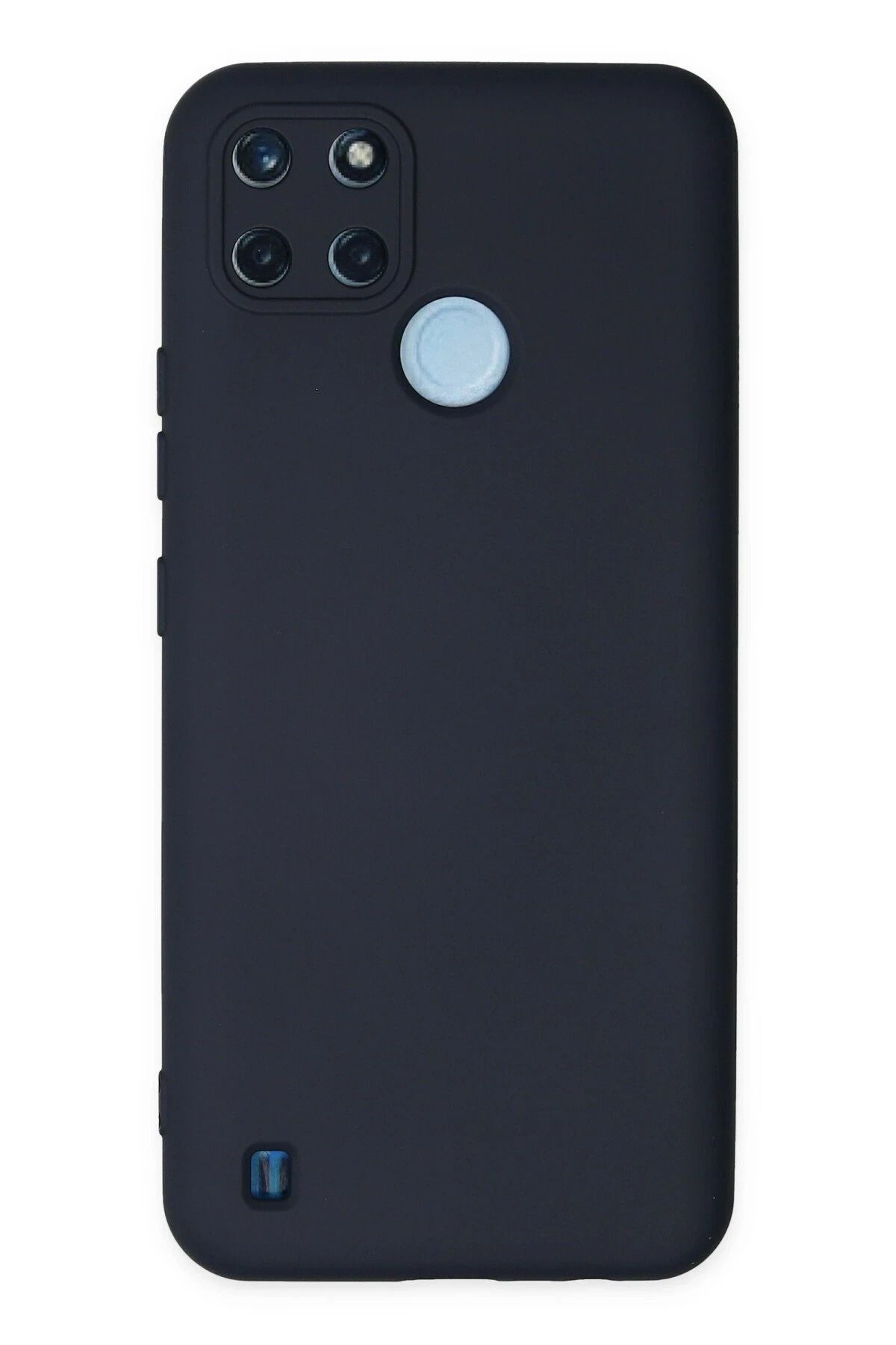 CepteToptan Realme C25Y Kılıf Nano içi Kadife Silikon - Lacivert