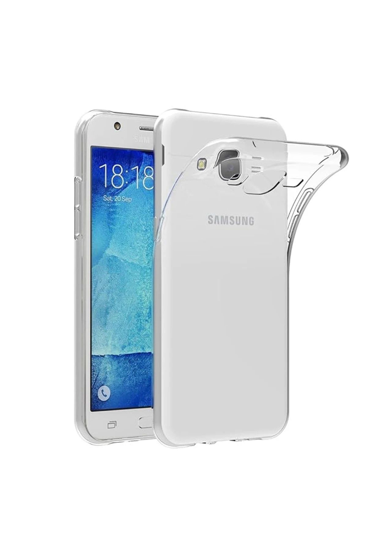 CepteToptan Samsung Galaxy J7 Kılıf Lüx Şeffaf Silikon