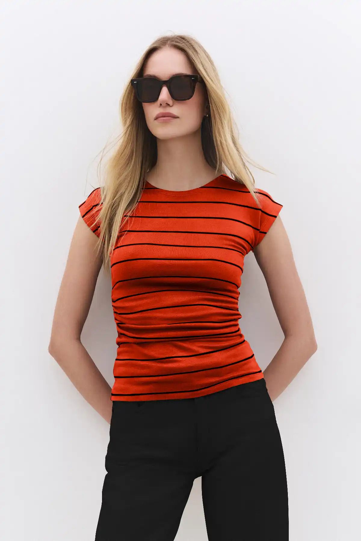No Matter What Çizgili Basic T-shirt