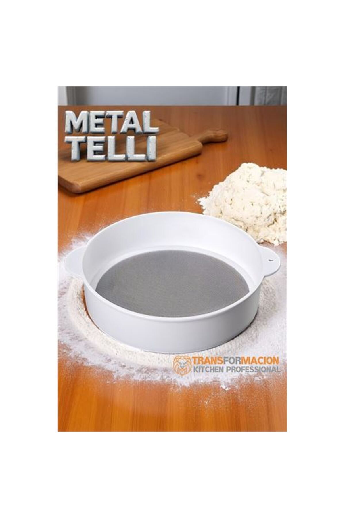 ModaCar Engstore Un Eleği -Metal Telli Elek - Plastik Çerçeveli 28 cm Un Eleği
