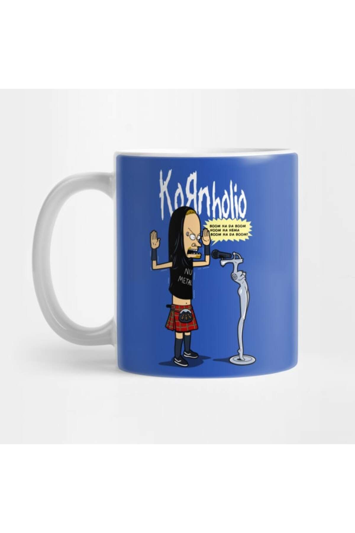 Pixxa Funny 90's Nu Metal Band Cartoon Parody Kupa Bardak