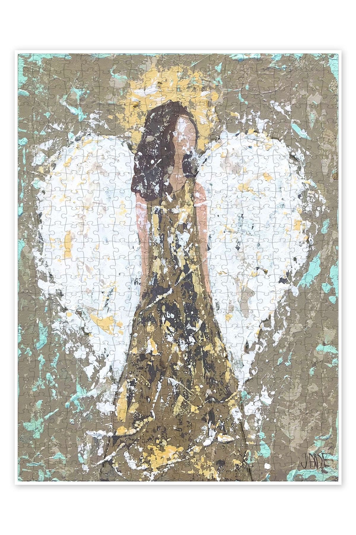 Jeronkarji Kutsal Melek I 500 Parça Puzzle Yapboz Bohem Soyut Sanat Temalı