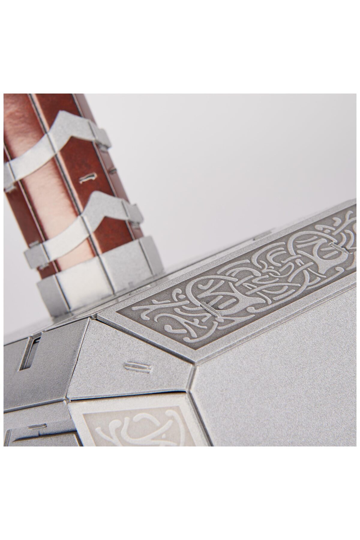 Master Spin-4D Build, Marvel Mjolnir Thor Hammer 3D Puzzle Model Kit with Stand 87 Pcs | Thor Desk Decor 7