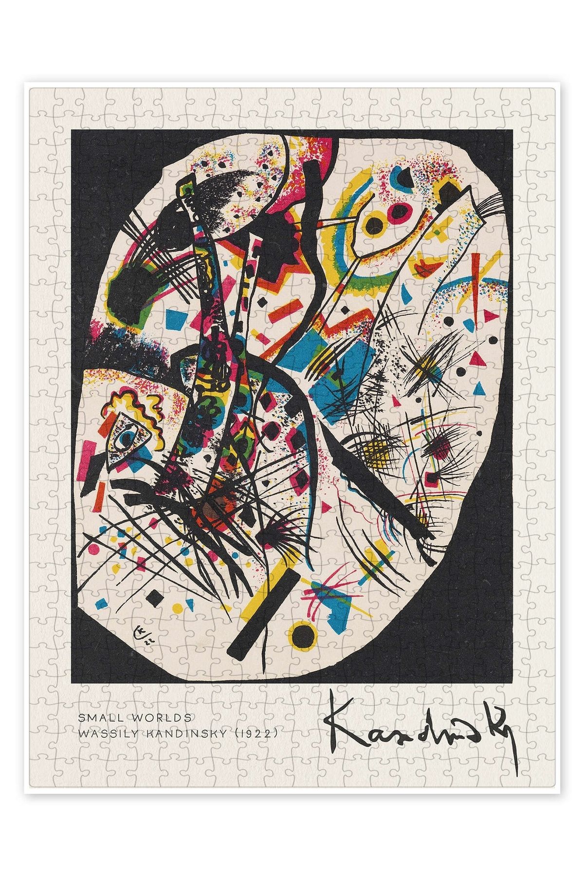 Jeronkarji Küçük Dünyalar 500 Parça Puzzle Yapboz Bohem Soyut Sanat Temalı