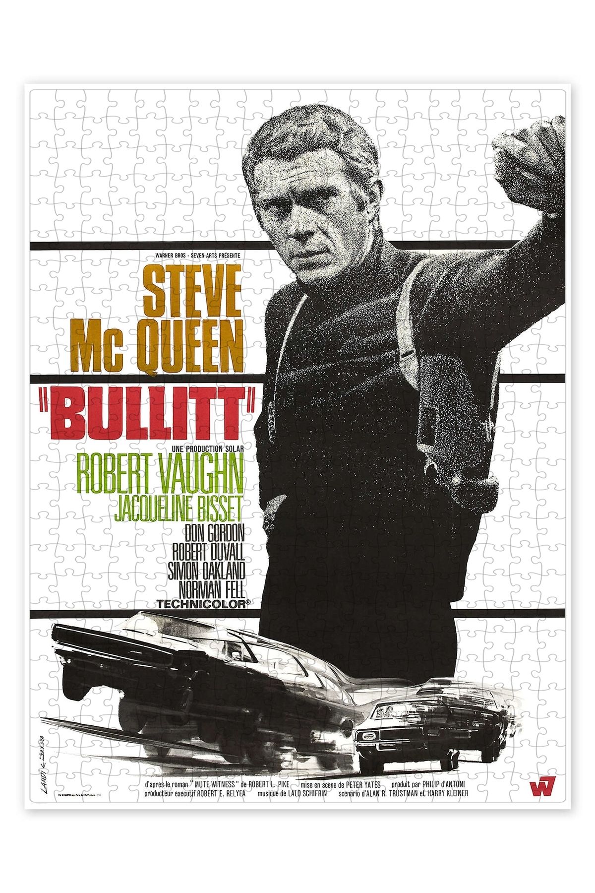 Jeronkarji Steve Mcqueen Bullitt 500 Parça Puzzle Yapboz Klasik Film Temalı