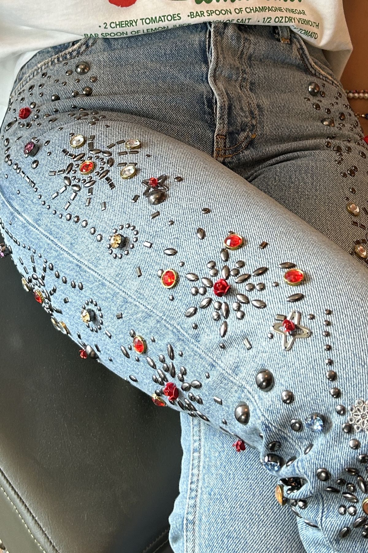 lavifel Kadın Taş Işlemeli Rahat Kesim Jean