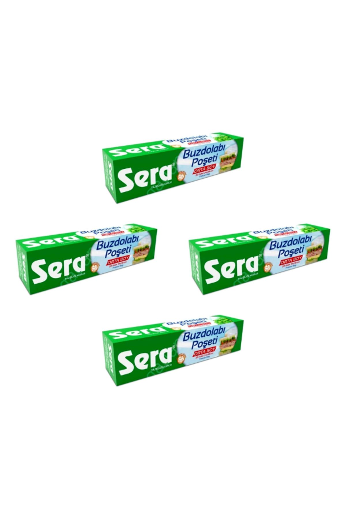 SERA Orta Boy Buzdolabı Poşeti - 4 Adet ( 4 X 20 Li )