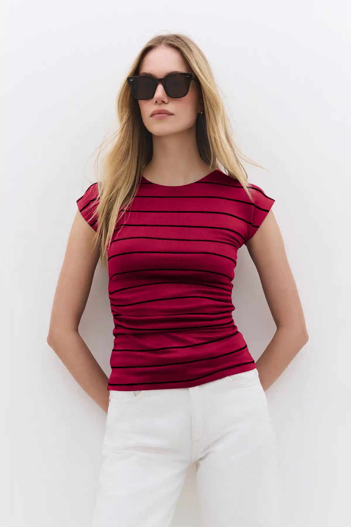 No Matter What Çizgili Basic T-shirt