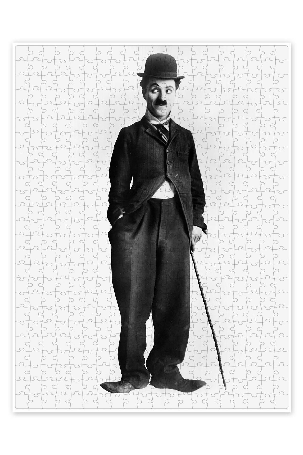 Jeronkarji Charlie Chaplin, Büyük Ayakkabılar 500 Parça Puzzle Yapboz Klasik Film Temalı