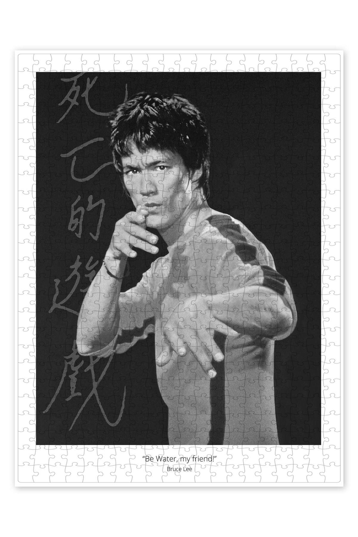 Jeronkarji Bruce Lee - Be Water, My Friend 500 Parça Puzzle Yapboz Klasik Film Temalı