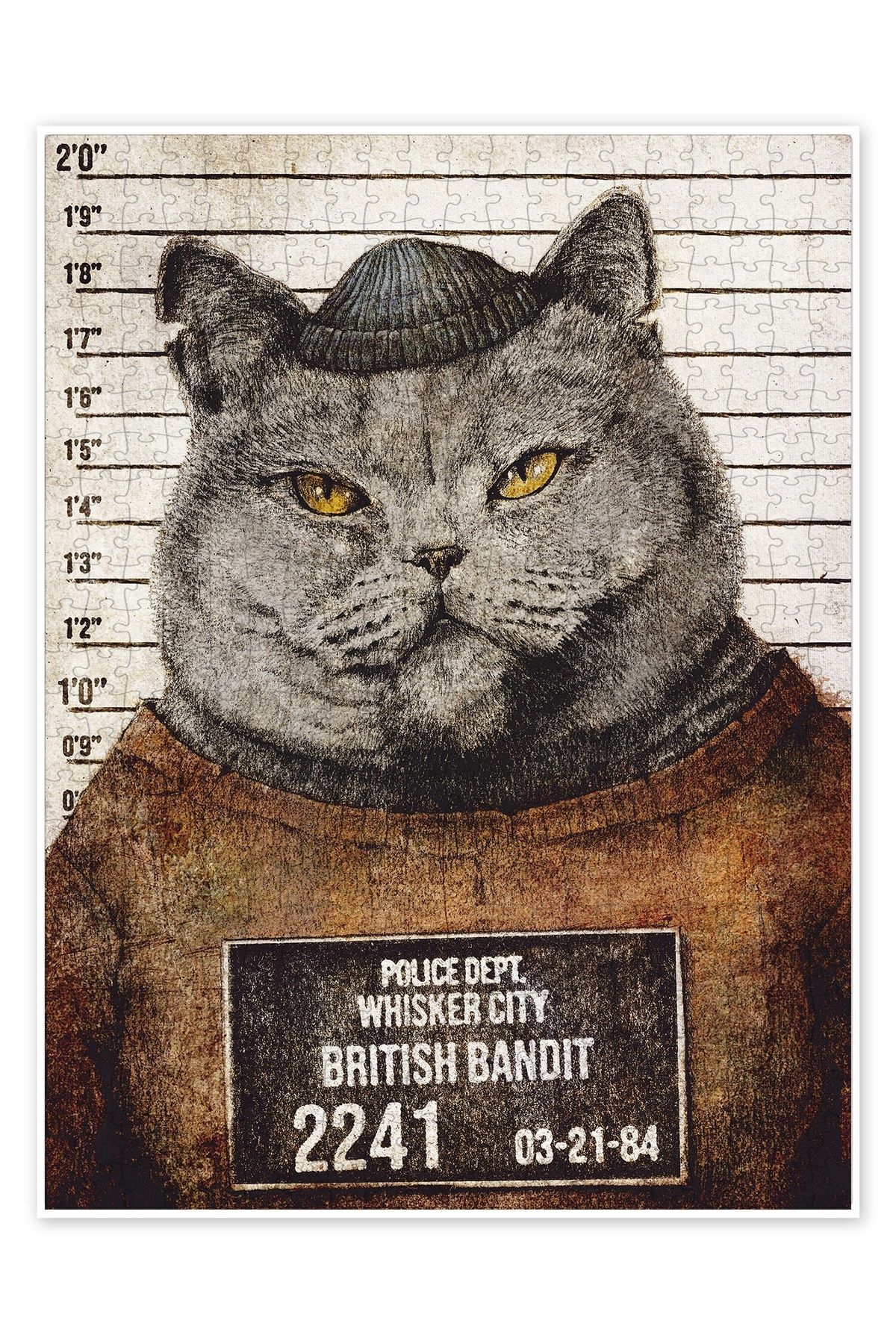 Jeronkarji British Bandit 500 Parça Puzzle Yapboz Kedi Köpek Temalı Doğa ve Orman Hayvanları