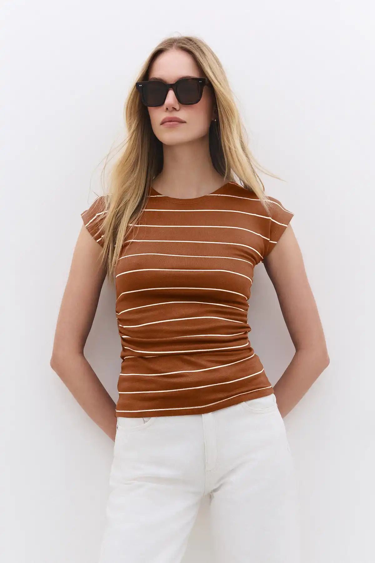 No Matter What Çizgili Basic T-shirt