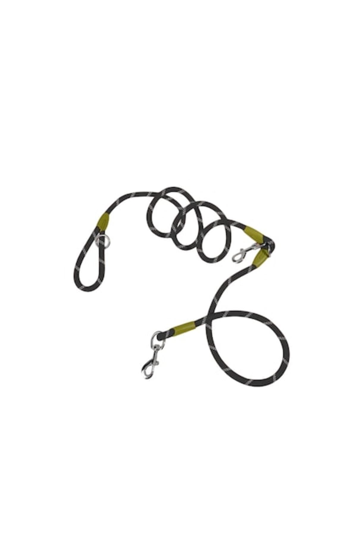 The Casius. Lesă Crossbody Pentru Animale De Companie, Material Reflectorizant, 250 Cm, Negru Și Verde - The Casius - 2,5 m
