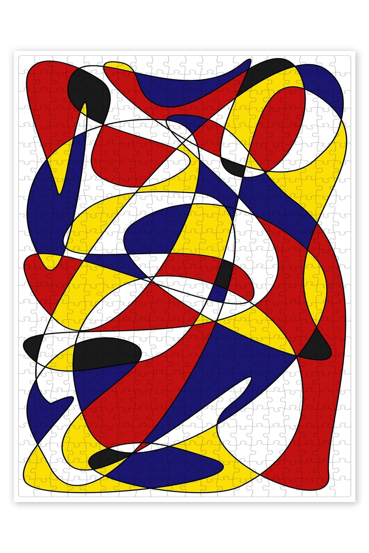 Jeronkarji Mondrian ve Gauss 500 Parça Puzzle Yapboz Bohem Soyut Sanat Temalı