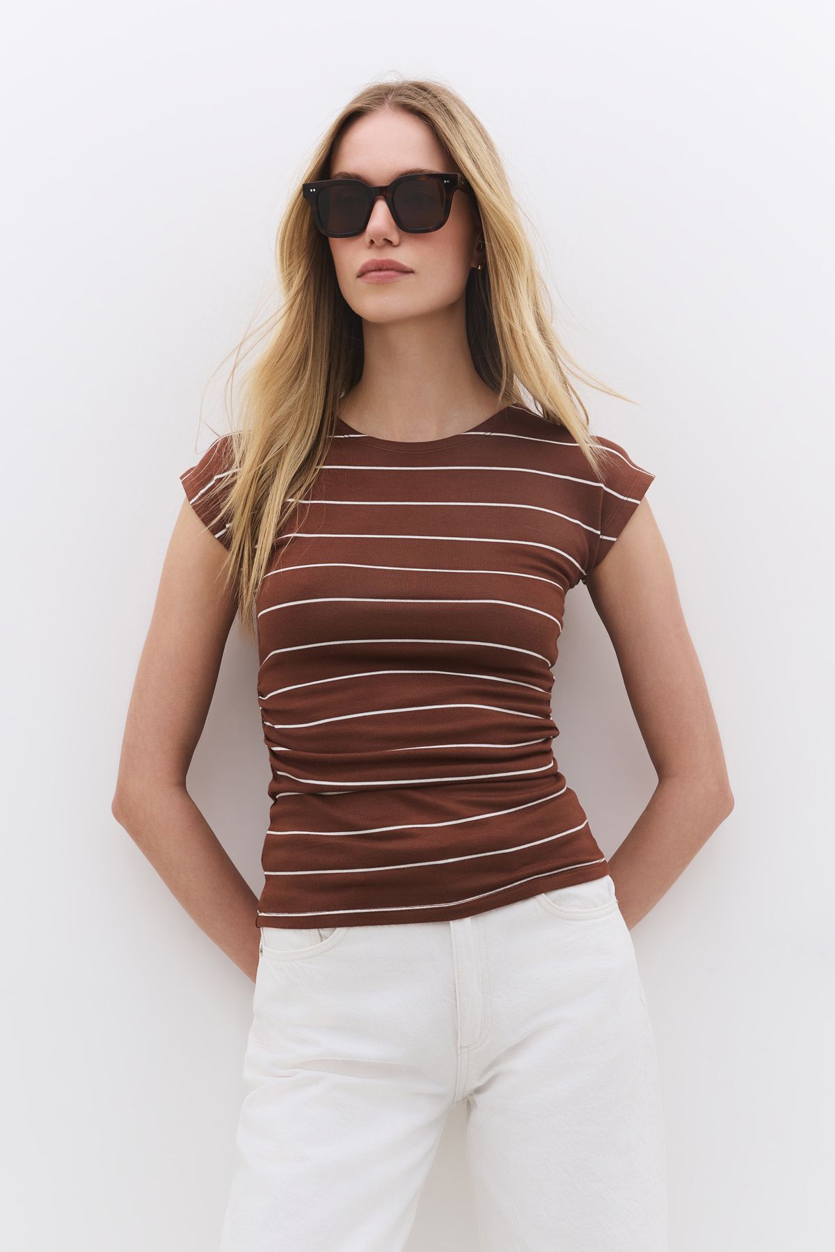 No Matter What Çizgili Basic T-shirt