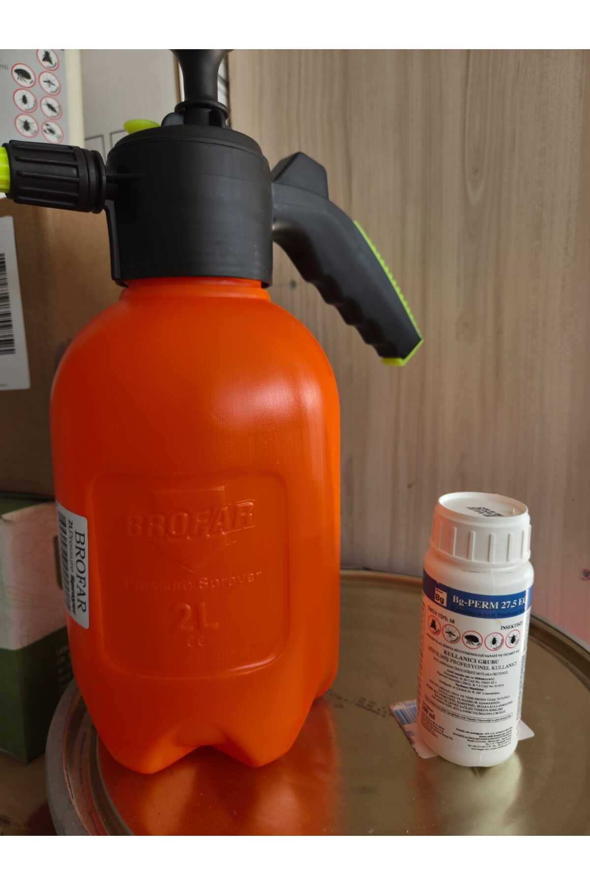 karaoğlan tarım Kene Ilacı/bahçe Ve Dış Mekan Için Haşere Ilacı 100ML /2 Lt Ilaçlama Pompası Seti