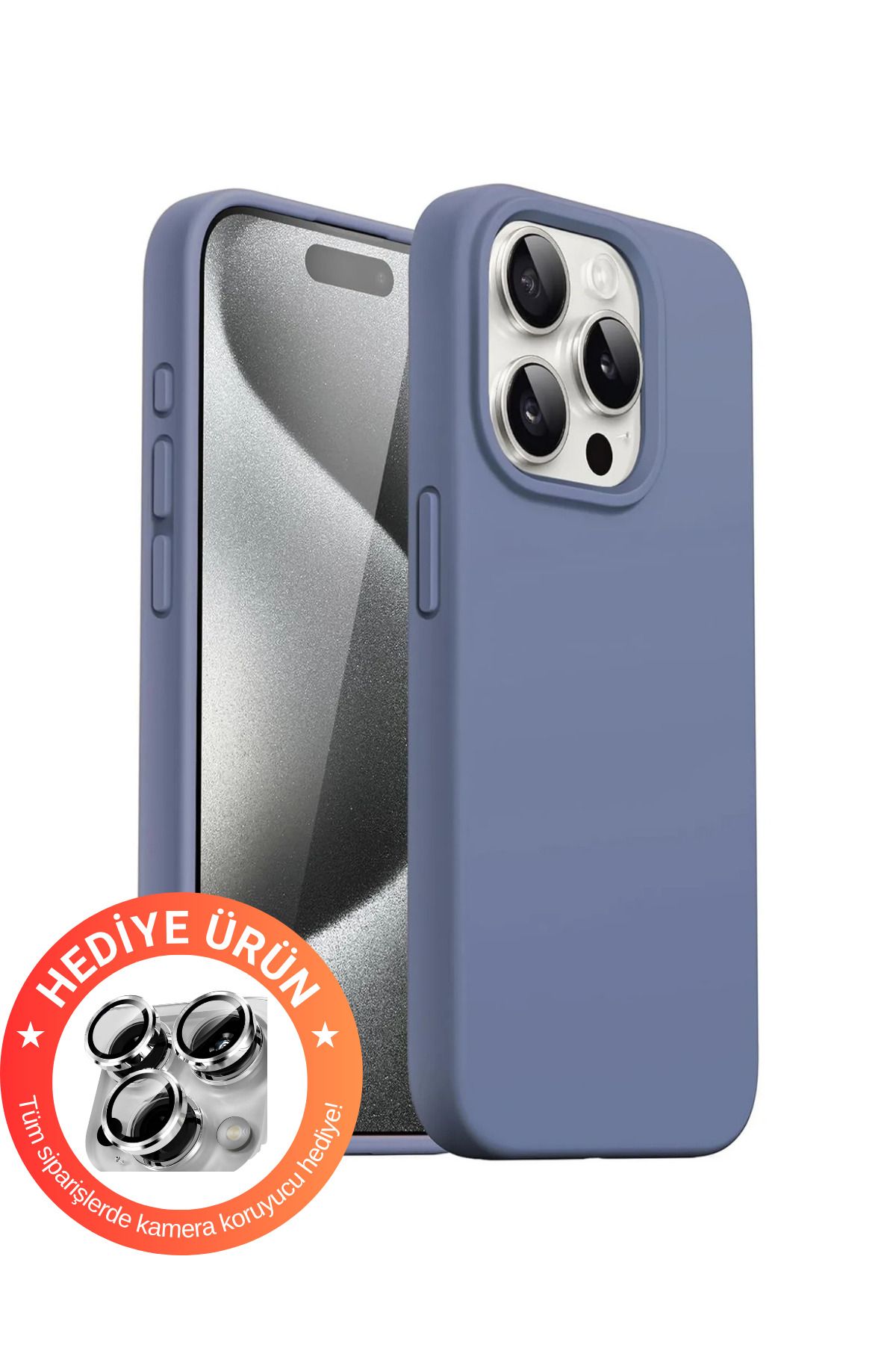 WUNİT Iphone 15 PRO MAX Uyumlu Içi Kadife Koruyucu Hediyeli Lansman Kılıf