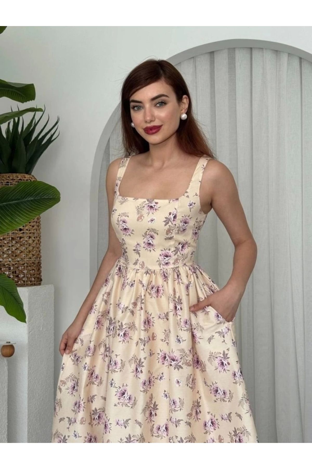 Butik Yoa Cep Detaylı Elbise