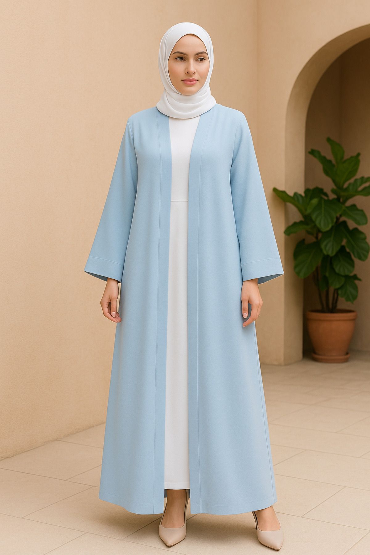 Misue Handmade Medine İpeği Abaya Ferace, Dökümlü Abaya, Tesettür Giyim Abaya, Premium Abaya Ferace, Modest Giyim