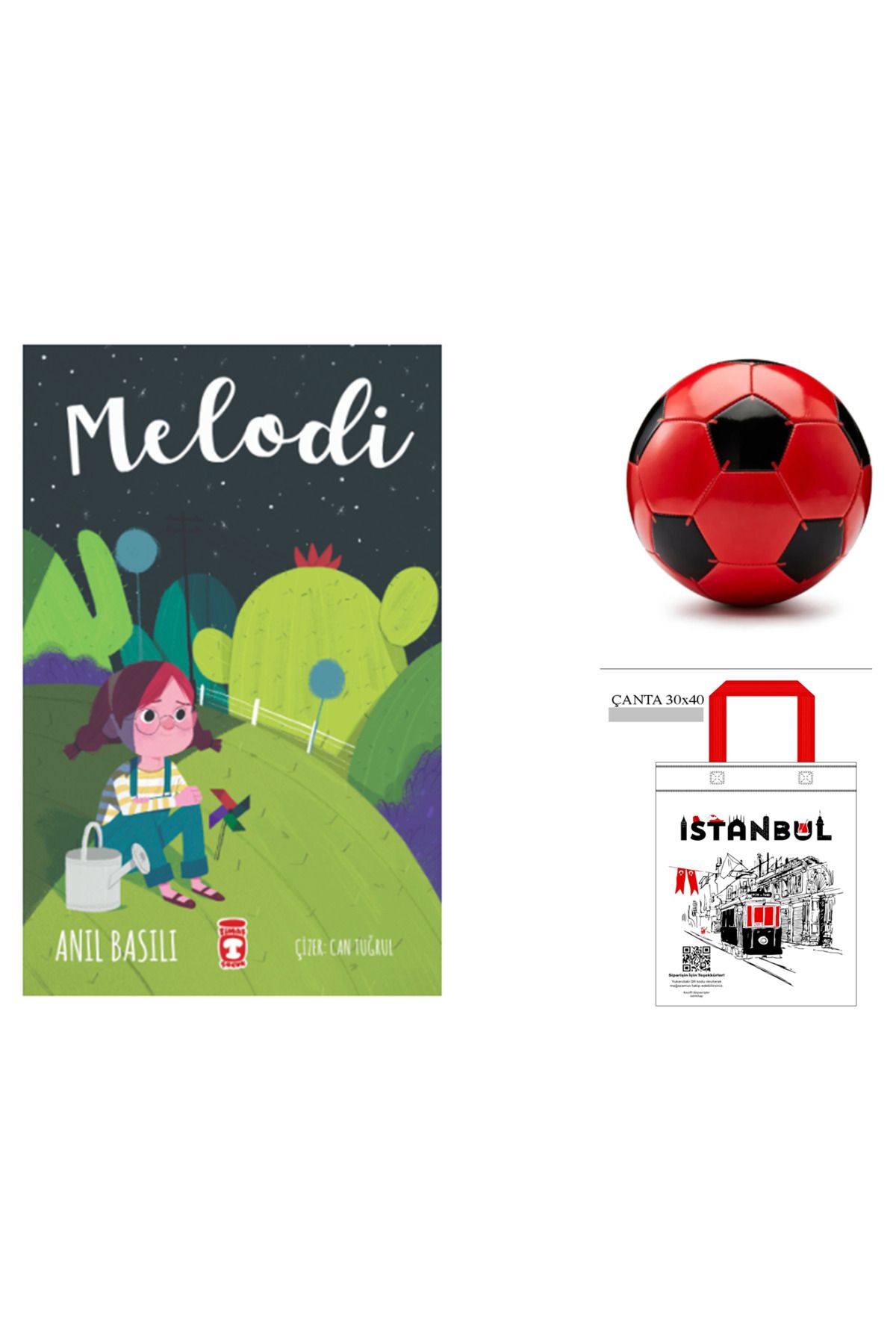 Timaş Çocuk Melodi futbol topu - bez çanta hediyeli