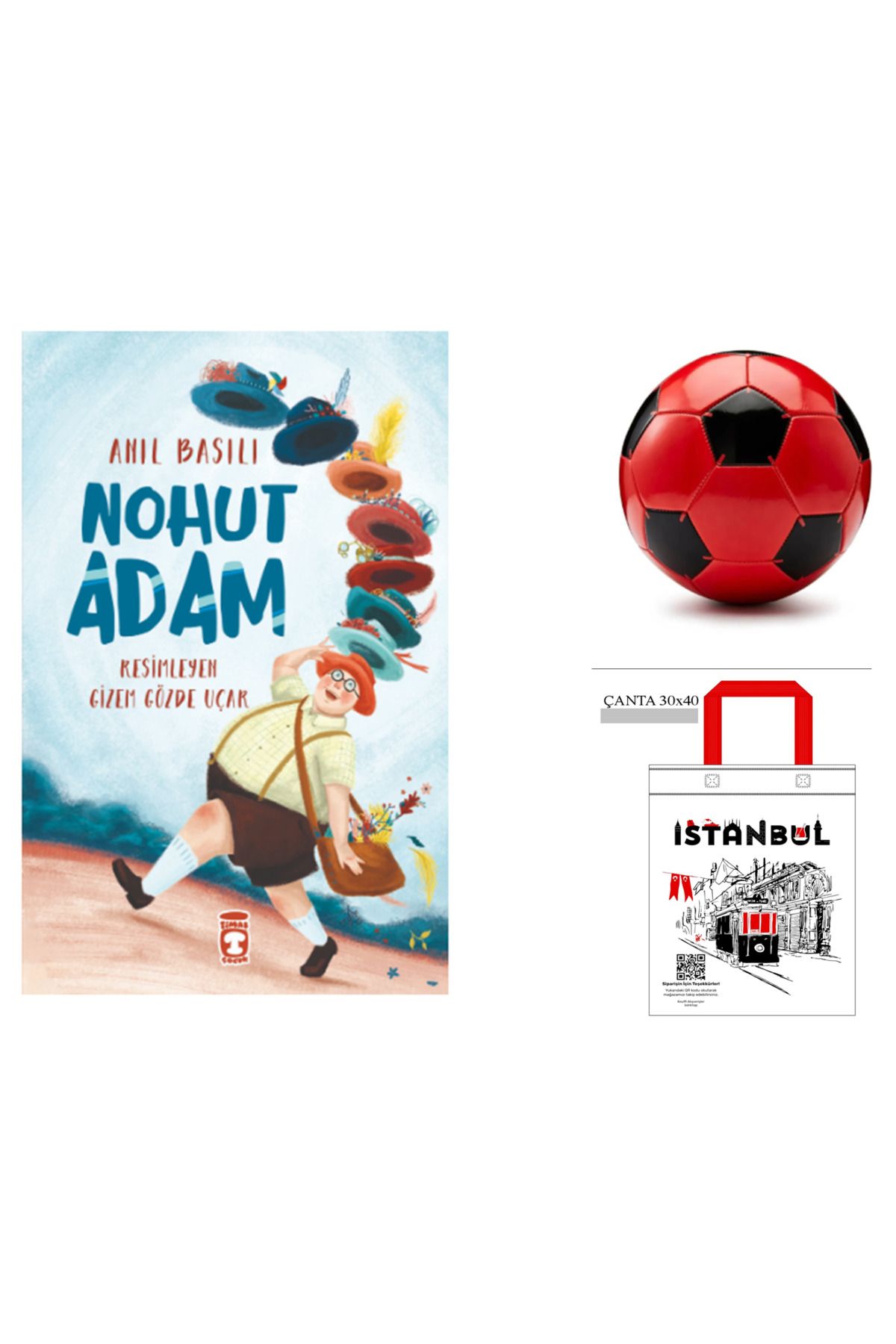 Timaş Çocuk Nohut Adam futbol topu - bez çanta hediyeli