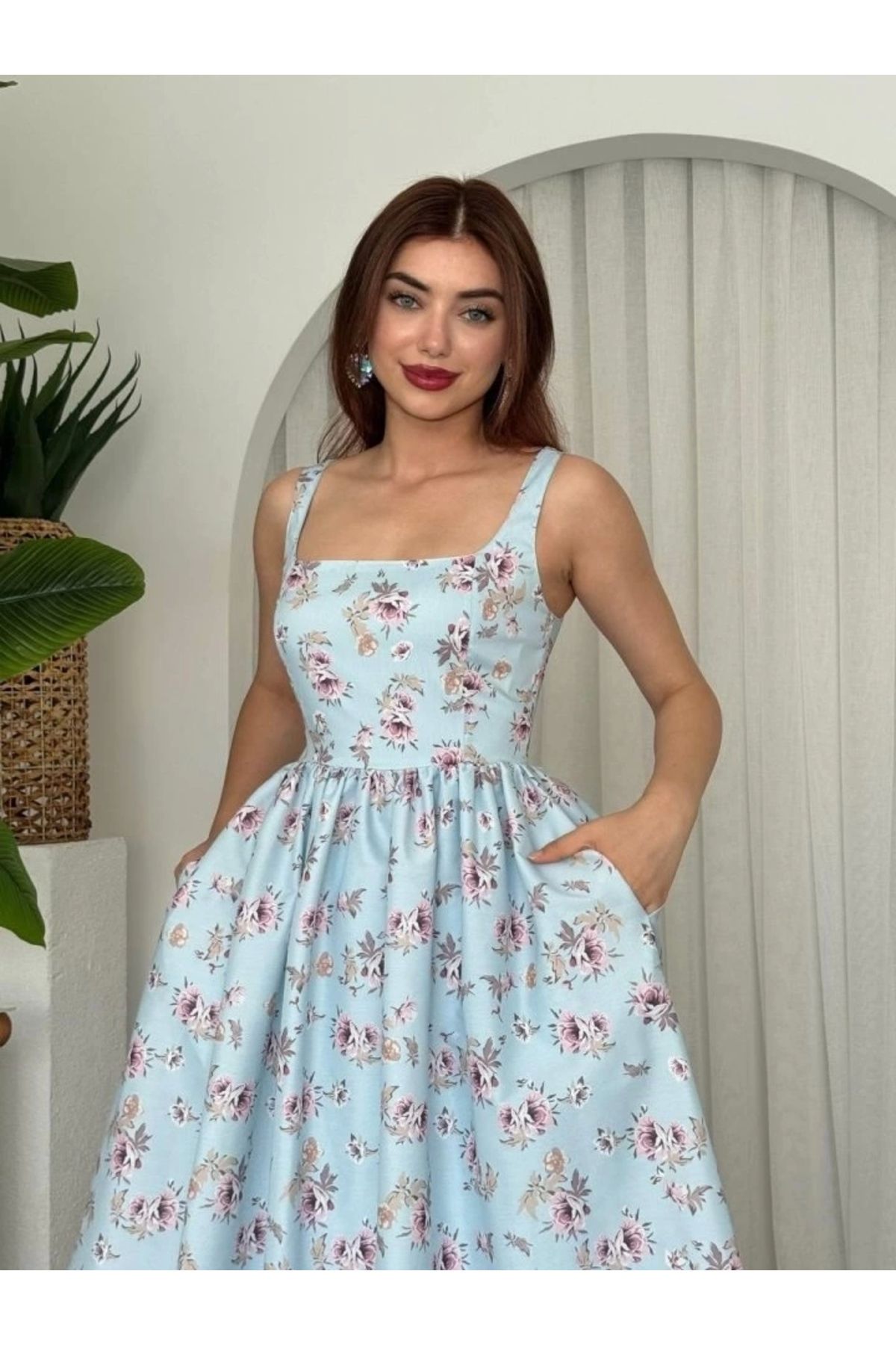 Butik Yoa Cep Detaylı Elbise