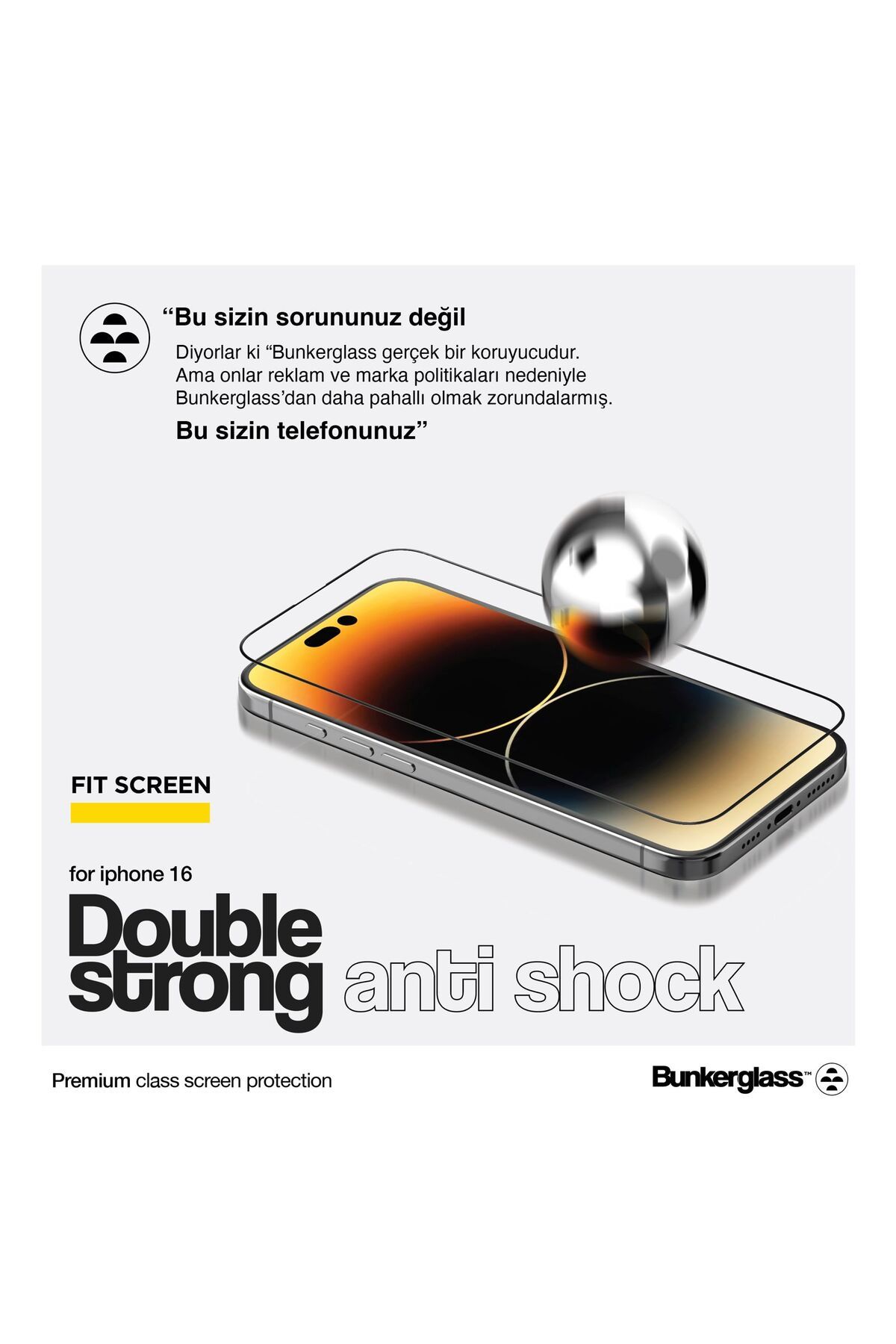 İBERRY İBERRY PREMİUM DOUBLE STRONG İPHONE 15 PRO MAX UYUMLU CAM EKRAN KORUYUCU