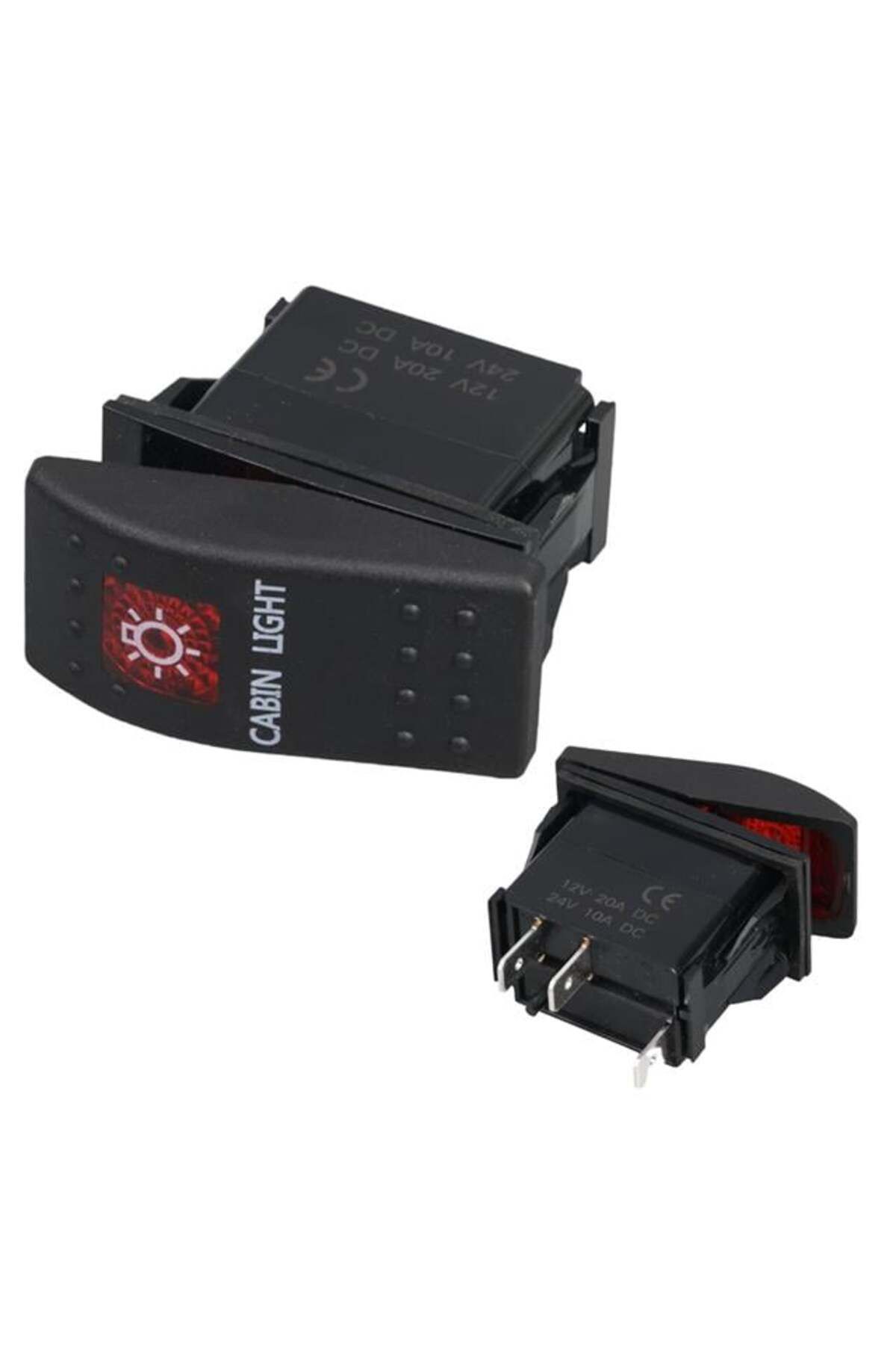 feifei Powermaster Kabin Sembollü Işıklı 3 Pinli On-Off 12-24V Marin Switch