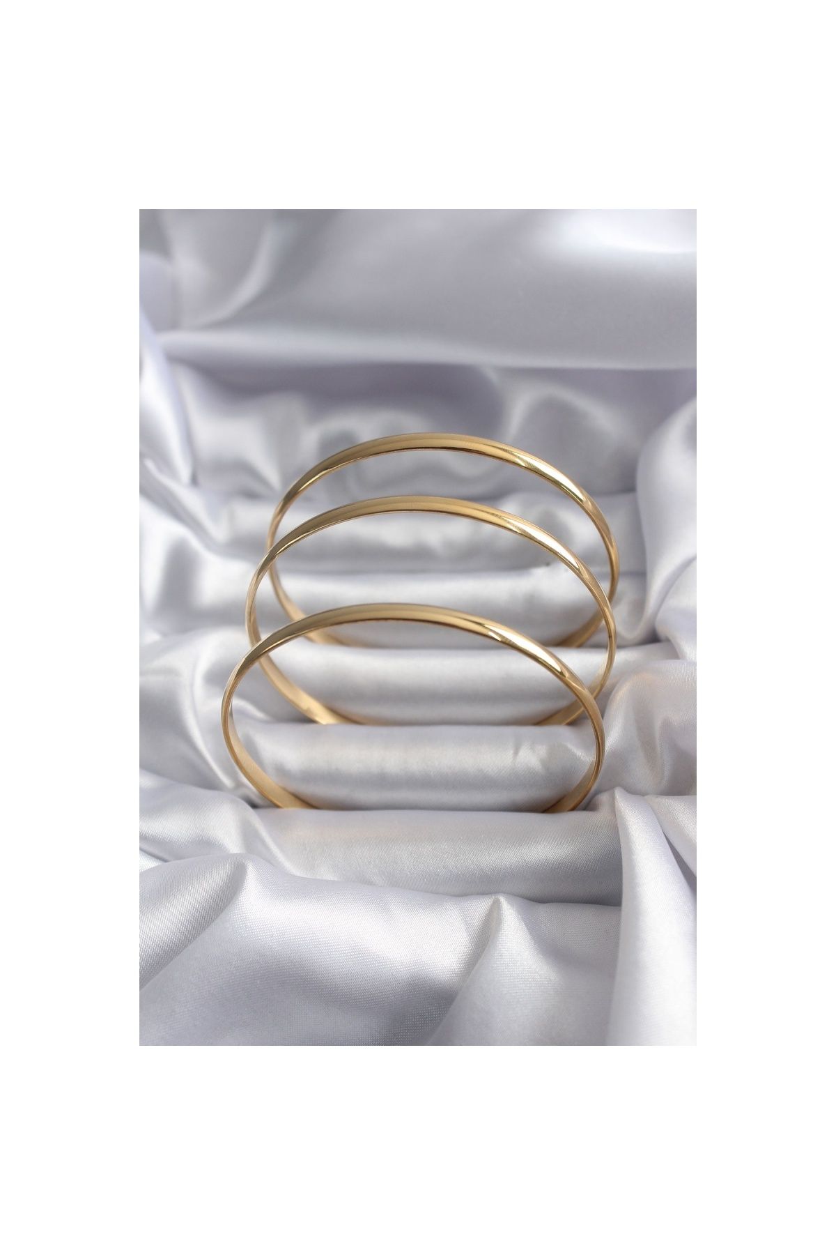 Findit 316L Çelik Gold Renk Ajda Model 65 mm Kadın Bileklik
