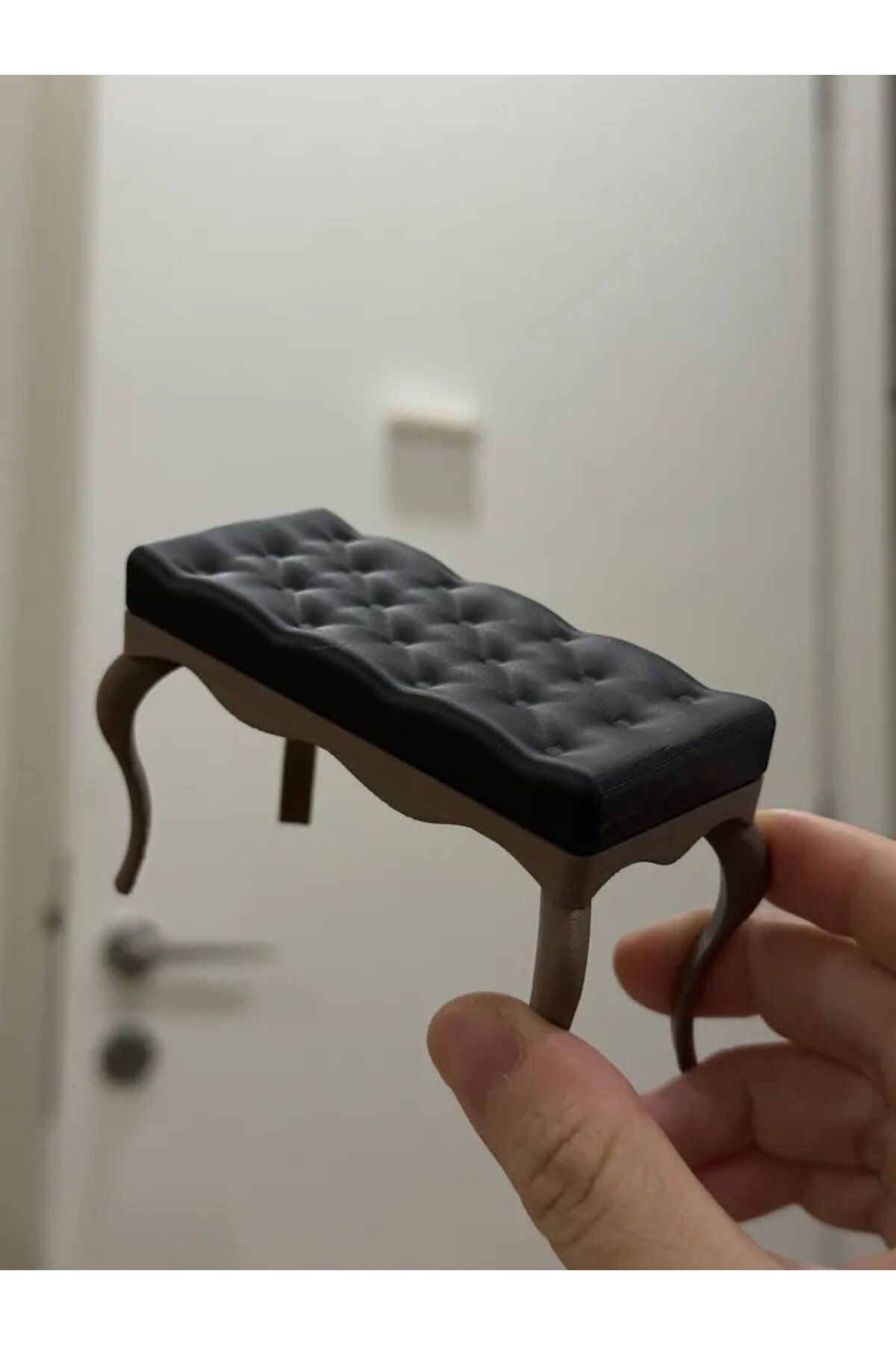 CharmFancy 1/12 Ölçek Minder Bank Minyatür Diorama Eşya Aksesuar Maket
