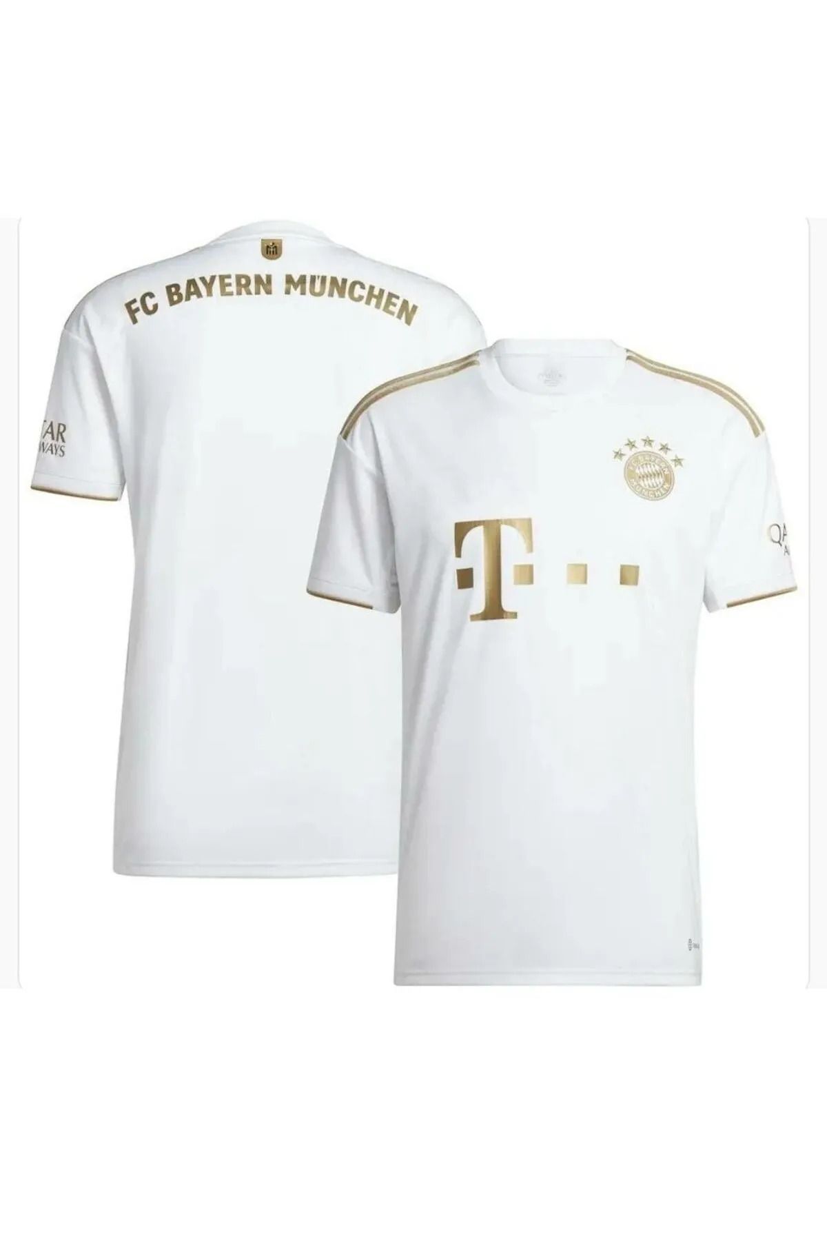 Lion Spor B.a.y.e.r.n/M.ü.n.i.h 2021/22 Sezonu İsimsiz İç Saha Forması (WHİTE-GOLD)