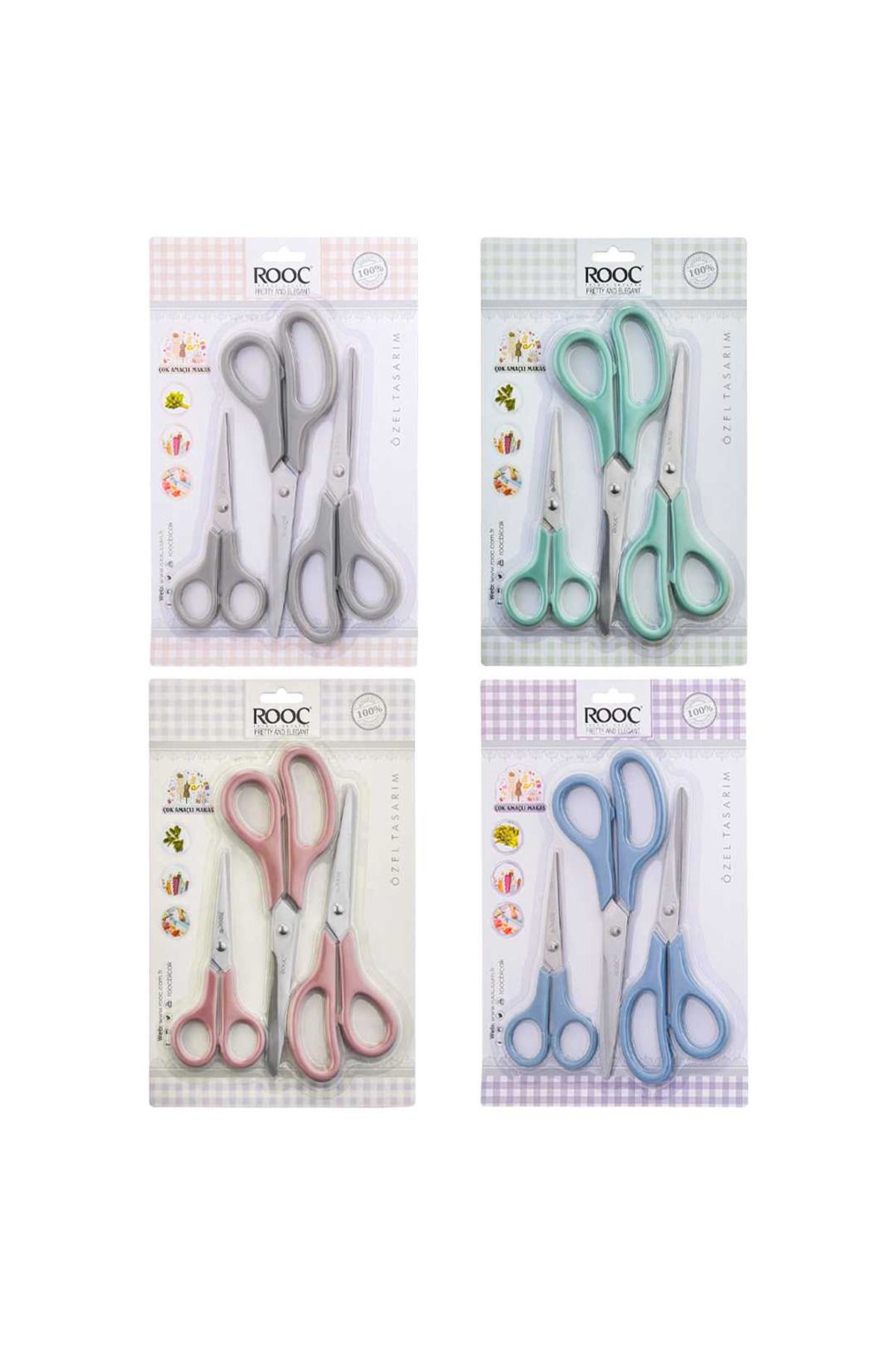 Art Tone ROOC ÇOK AMAÇLI MAKAS SETİ MKS8 14 CM - 21 CM - 19 CM 3 LÜ KARTELA(1 ADET)