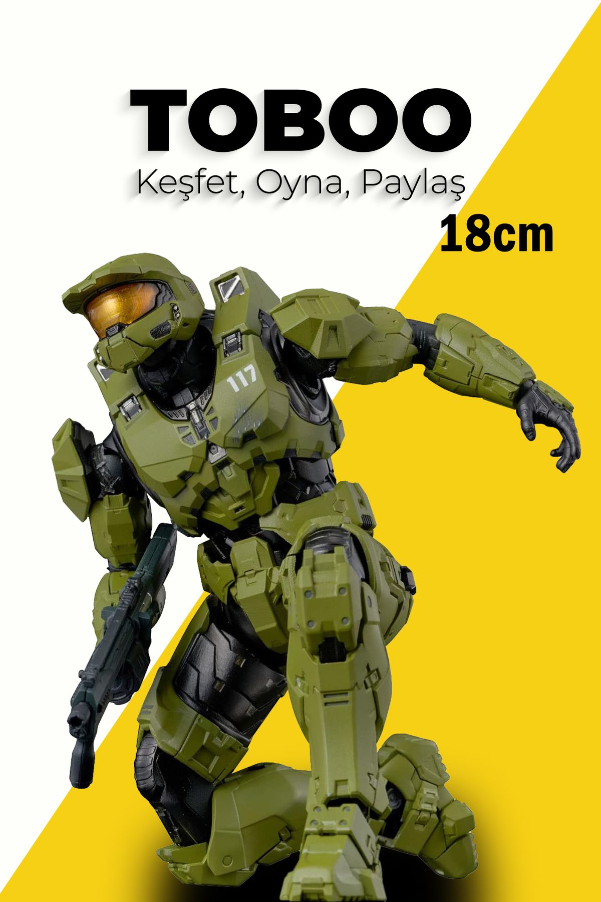 shop Halo 5 Infinite Guardians Master Chief John-117 PVC Aksiyon Figürü – 18 cm