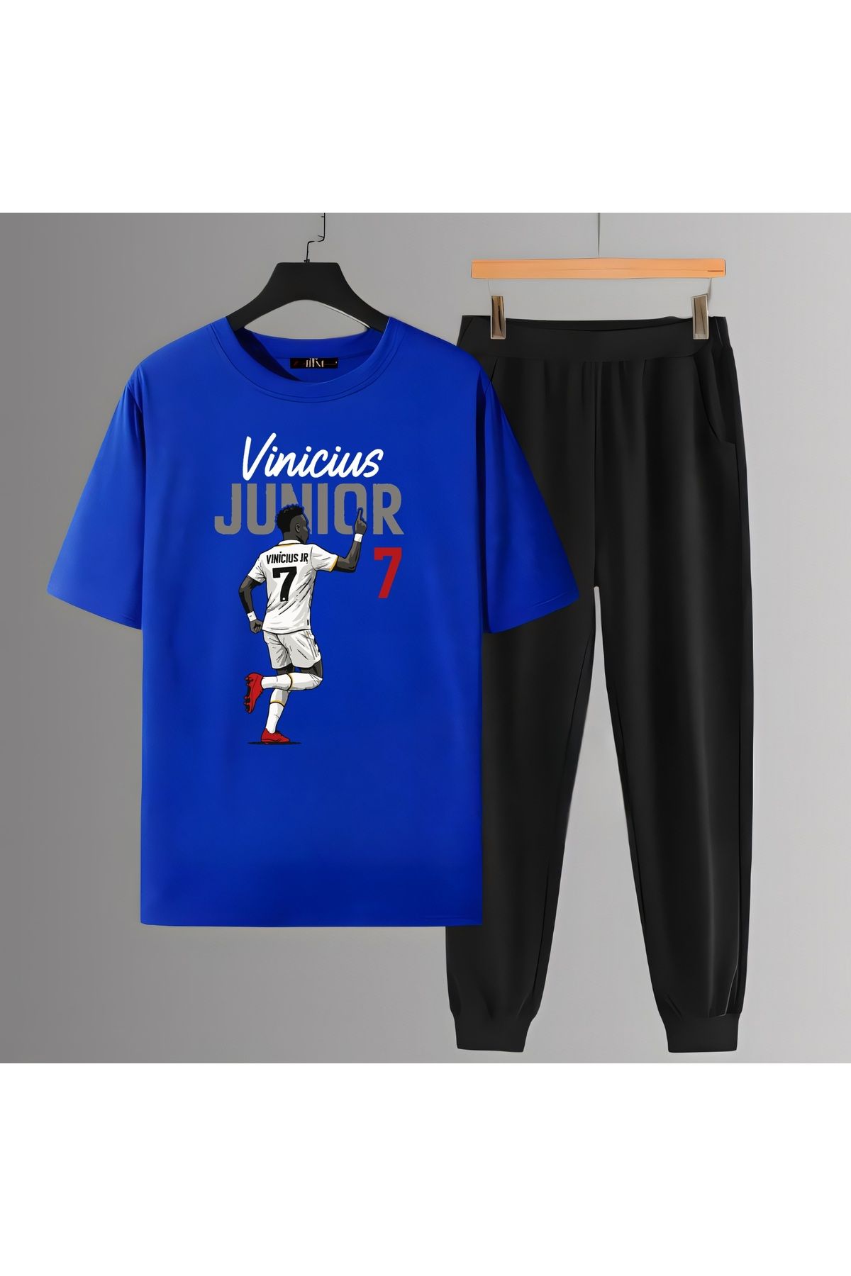 Biy Store Vinicius Junior fotoğraflı futbol forma baskılı unisex erkek tişört kadın t-shirt eşofman takımı