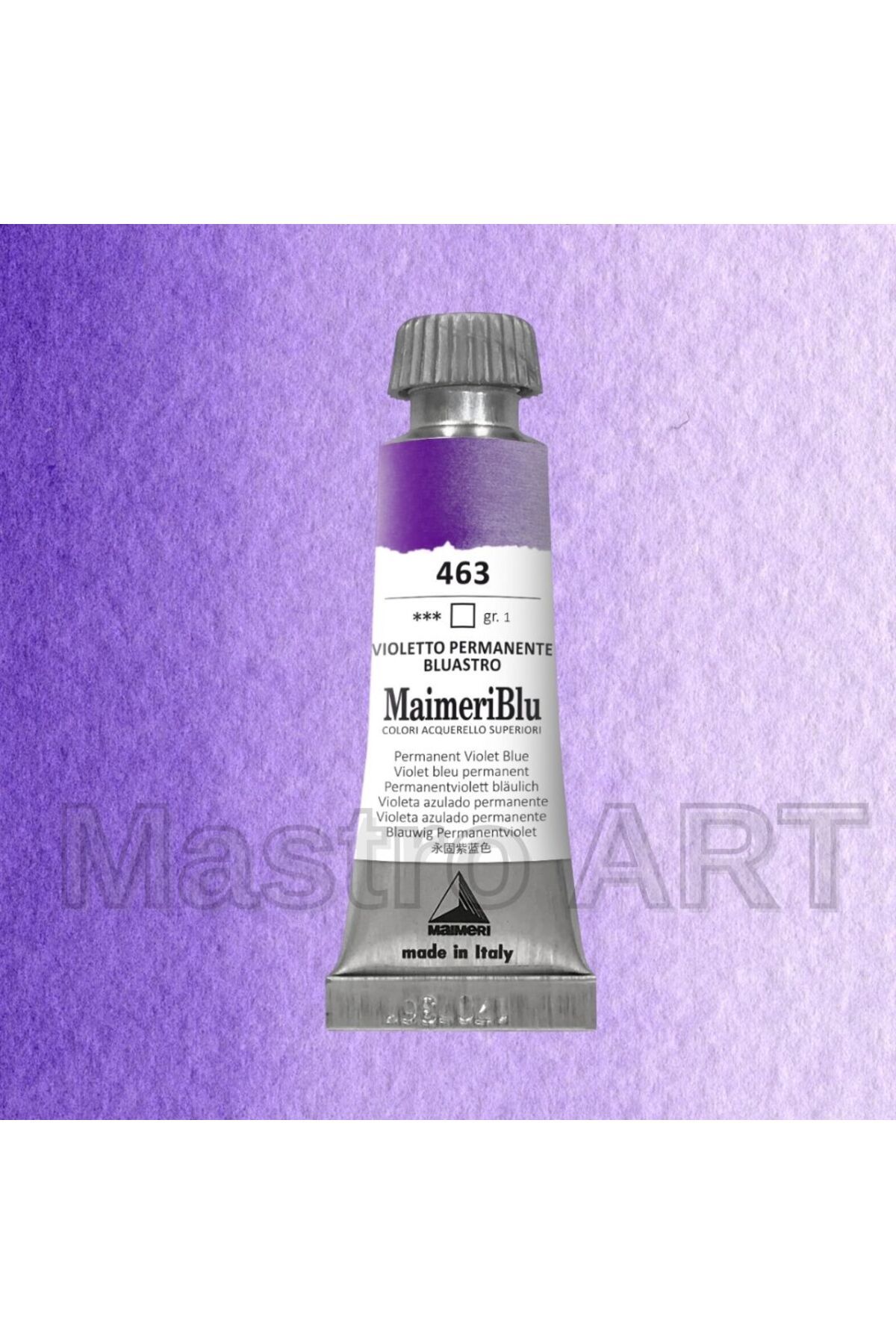 Maimeri Blu Pro Tüp Sulu Boya 12 ml S1 463 Permanent Violet Blueish