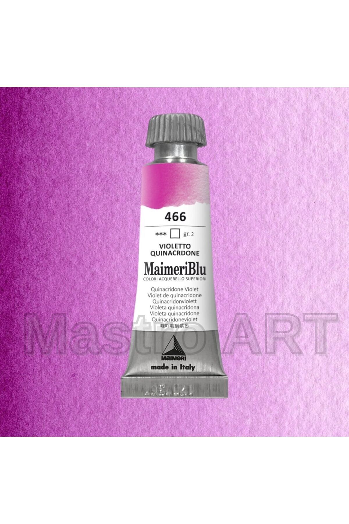 Maimeri Blu Pro Tüp Sulu Boya 12 ml S2 466 Quinacridone Violet