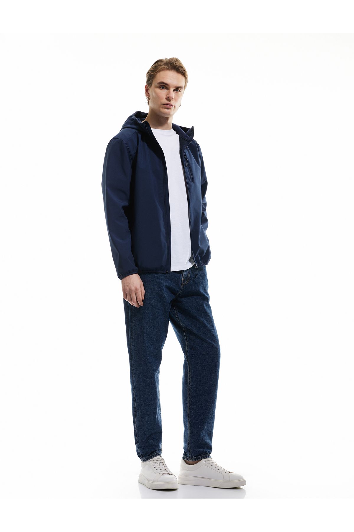 Koton Yeni Sezon Fermuarlı Cepli Uzun Kollu Slim Fit Kapşonlu Mevsimlik Ceket