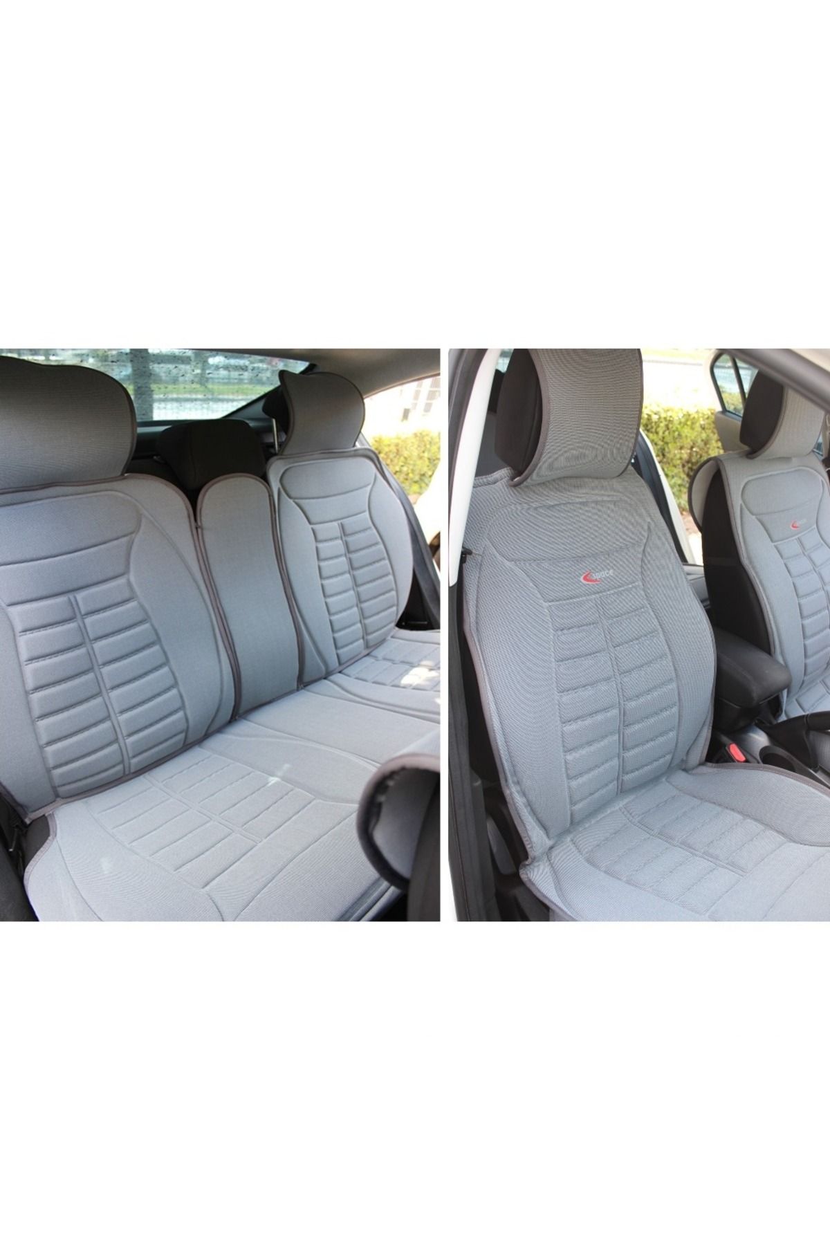 autogoodstore Subaru Outback Uyumlu Lüx Oto Koltuk Minderi Ön Arka 5'li Set FIVESTAR Serisi GRİ