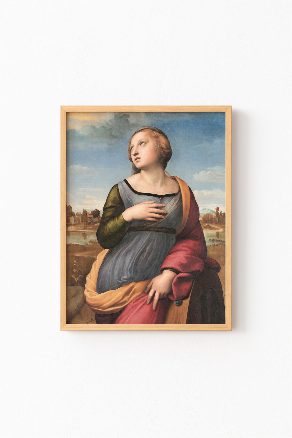 epiqart Raphael - Ahşap Desenli Çerçeve